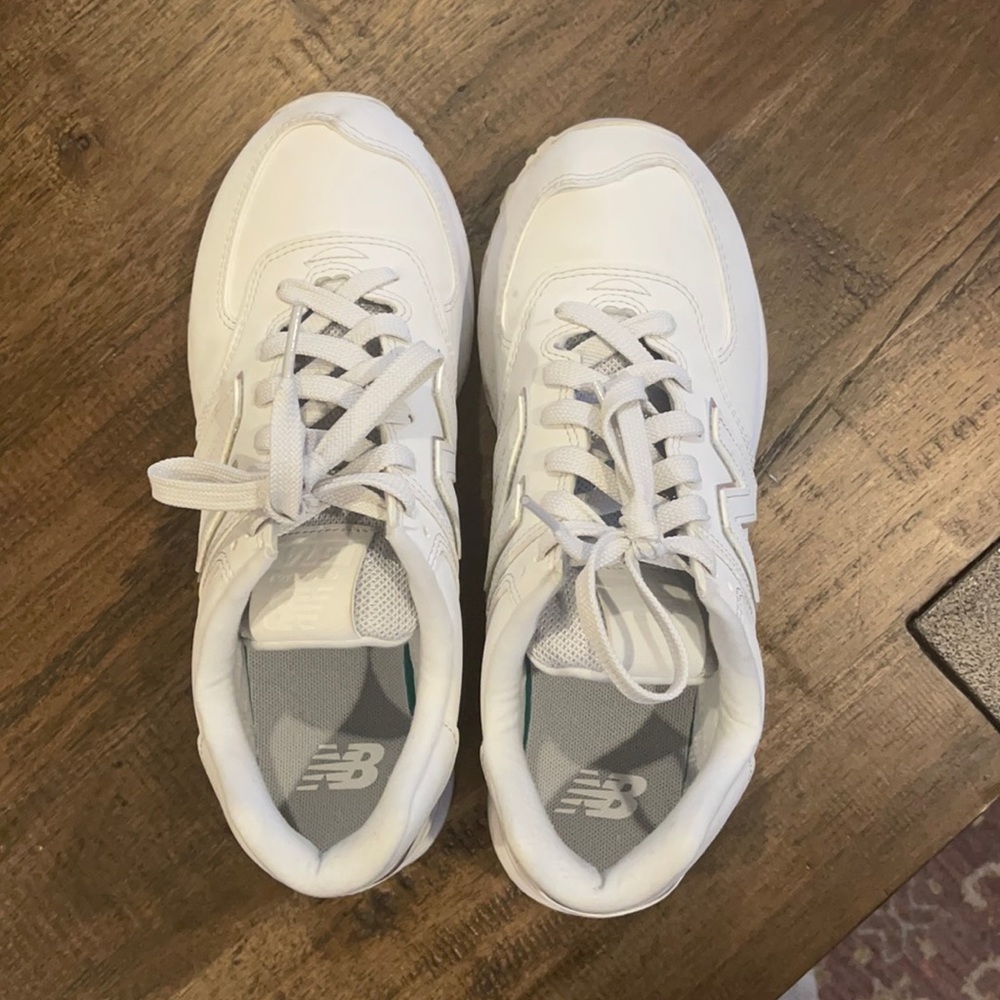 Lightly Used New Balance 574 Iridescent Sneakers